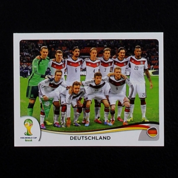 Brasil 2014 No. 489 Panini sticker Deutschland team