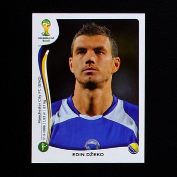 Brasil 2014 No. 449 Panini sticker Edin Dzeko