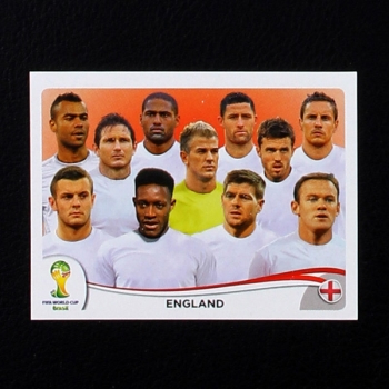 Brasil 2014 Nr. 299 Panini Sticker England Team