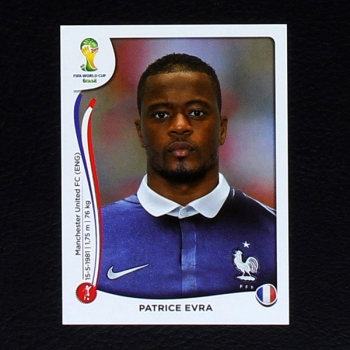 Brasil 2014 Nr. 377 Panini Sticker Evra