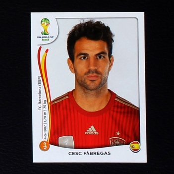 Brasil 2014 Nr. 120 Panini Sticker Cesc Fabregas