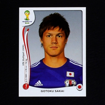 Brasil 2014 Nr. 248 Panini Sticker Gotoku Sakai