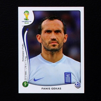 Brasil 2014 Nr. 220 Panini Sticker Gekas