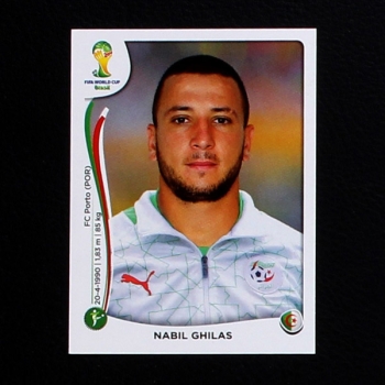 Brasil 2014 Nr. 599 Panini Sticker Nabil Ghilas