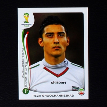 Brasil 2014 Nr. 465 Panini Sticker Reza Ghoochannejhad