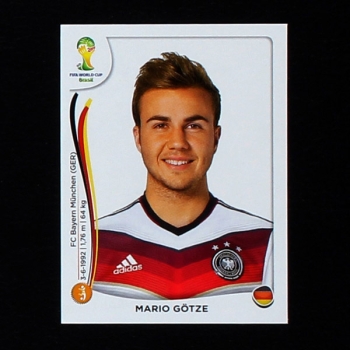 Brasil 2014 Nr. 500 Panini Sticker Mario Götze