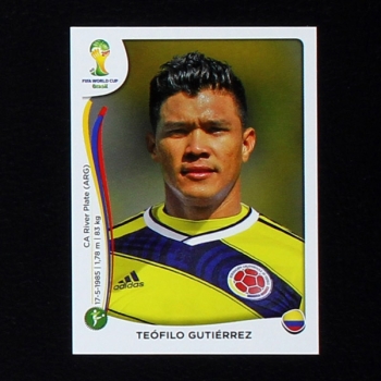 Brasil 2014 Nr. 200 Panini Sticker Teofilo Gutierrez