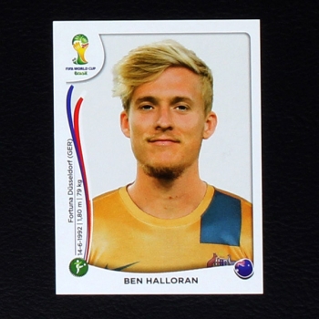 Brasil 2014 Nr. 181 Panini Sticker Ben Halloran