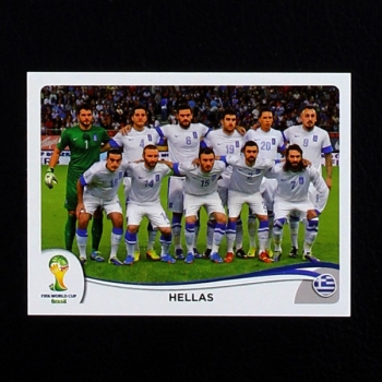 Brasil 2014 Nr. 204 Panini Sticker Hellas Team