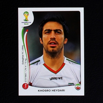 Brasil 2014 Nr. 454 Panini Sticker Khosro Heydari