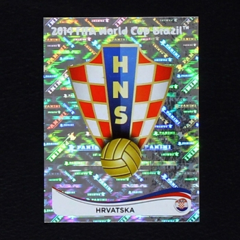 Brasil 2014 Nr. 051 Panini Sticker Hrvatska Wappen