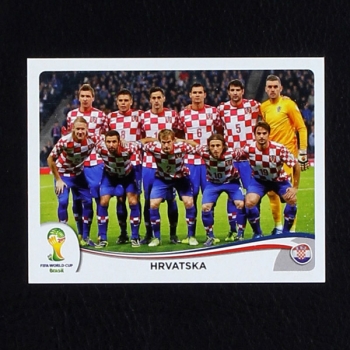 Brasil 2014 Nr. 052 Panini Sticker Hrvatska Team