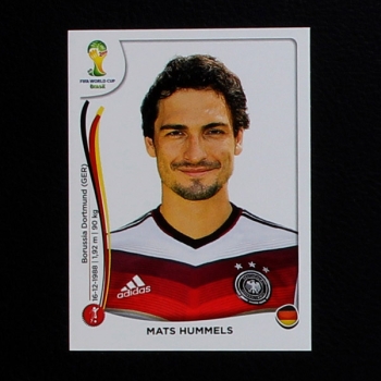 Brasil 2014 No. 494 Panini sticker Mats Hummels