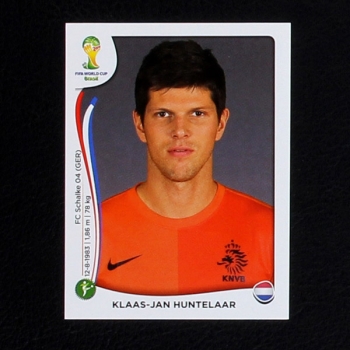 Brasil 2014 Nr. 144 Panini Sticker Klaas-Jan Huntelaar