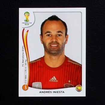 Brasil 2014 Nr. 119 Panini Sticker Andres Iniesta