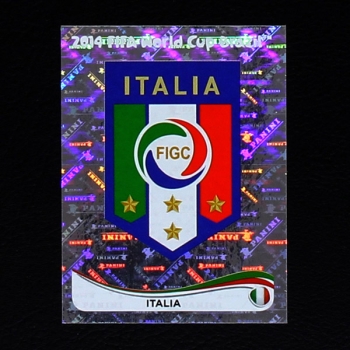 Brasil 2014 Nr. 317 Panini Sticker Italy Wappen