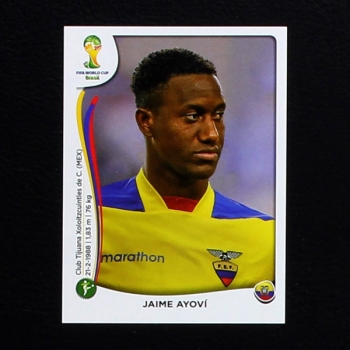 Brasil 2014 Nr. 373 Panini Sticker Jaime Ayovi