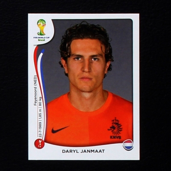 Brasil 2014 Nr. 130 Panini Sticker Daryl Janmaat