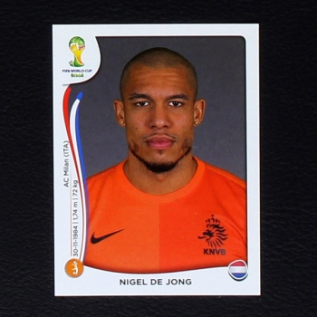 Brasil 2014 Nr. 136 Panini Sticker Nigel de Jong