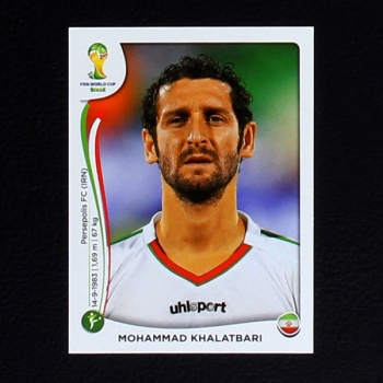 Brasil 2014 No. 468 Panini sticker Mohammad Khalatbari