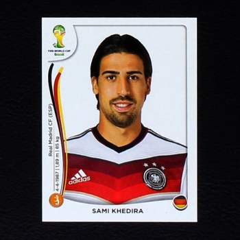 Brasil 2014 No. 496 Panini sticker Sami Khedira