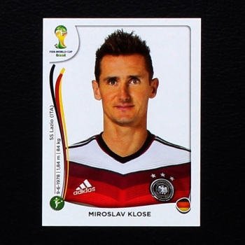 Brasil 2014 Nr. 506 Panini Sticker Miroslav Klose