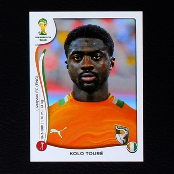 Brasil 2014 Nr. 225 Panini Sticker Kolo Toure