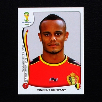 Brasil 2014 Nr. 567 Panini Sticker Vincent Kompany