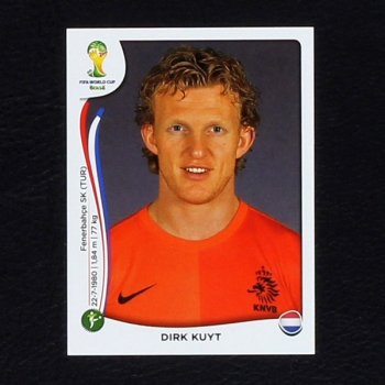 Brasil 2014 No. 142 Panini sticker Dirk Kuyt