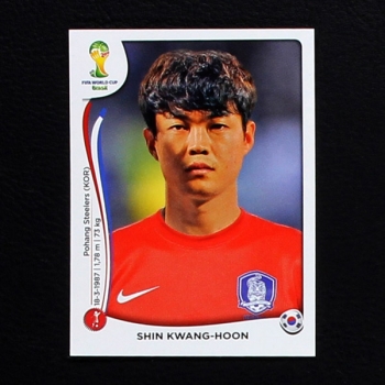 Brasil 2014 Nr. 628 Panini Sticker Shin Kwang-Hoon