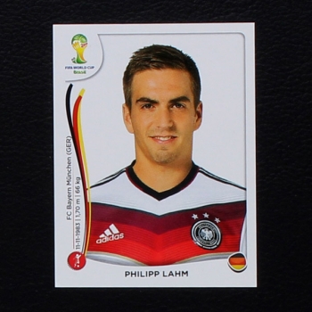 Brasil 2014 Nr. 491 Panini Sticker Philipp Lahm