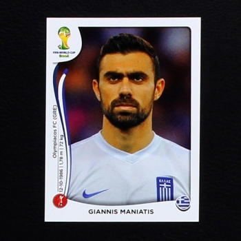 Brasil 2014 Nr. 208 Panini Sticker Maniatis