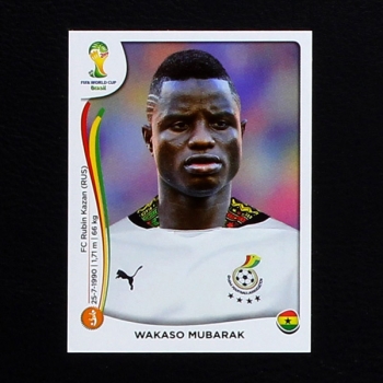 Brasil 2014 No. 538 Panini sticker Wakaso Mubarak