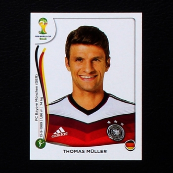 Brasil 2014 Nr. 505 Panini Sticker Thomas Müller