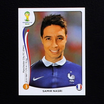 Brasil 2014 Nr. 388 Panini Sticker Nasri