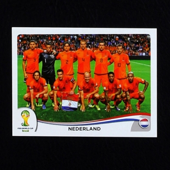 Brasil 2014 Nr. 128 Panini Sticker Nederland Team