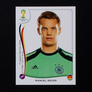 Brasil 2014 No. 490 Panini sticker Manuel Neuer