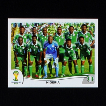 Brasil 2014 No. 470 Panini sticker Nigeria team