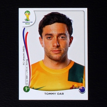 Brasil 2014 Nr. 180 Panini Sticker Tommy Oar