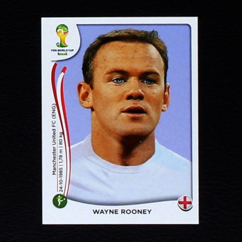 Brasil 2014 Nr. 316 Panini Sticker Wayne Rooney