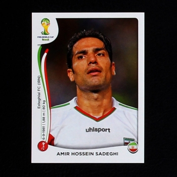 Brasil 2014 No. 459 Panini sticker Amir Hossein Sadeghi