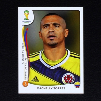 Brasil 2014 Nr. 197 Panini Sticker Macnelly Torres