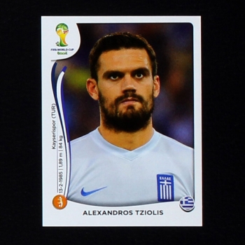 Brasil 2014 Nr. 215 Panini Sticker Tziolis