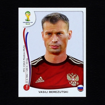 Brasil 2014 Nr. 607 Panini Sticker Vasili Berezutski