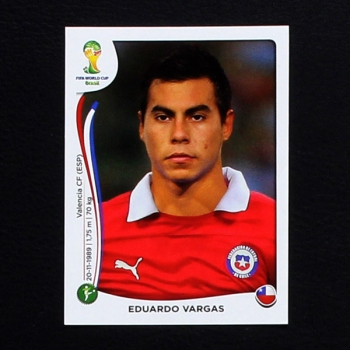 Brasil 2014 Nr. 163 Panini Sticker Eduardo Vargas