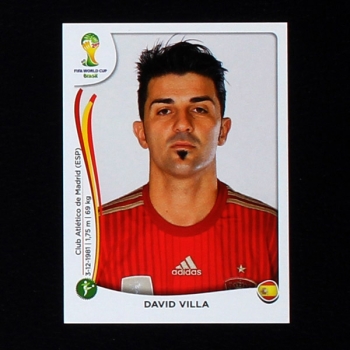 Brasil 2014 Nr. 125 Panini Sticker David Villa