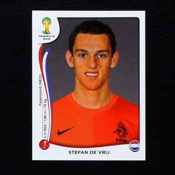 Brasil 2014 Nr. 131 Panini Sticker Stefan de Vrij