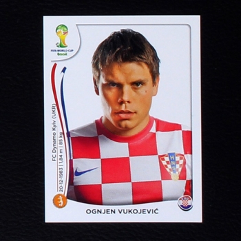 Brasil 2014 No. 060 Panini sticker Ognjen Vukojevic