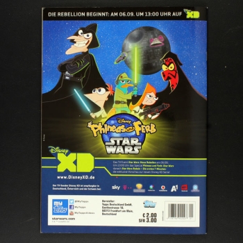 Star Wars Rebels Topps Sticker Album komplett