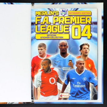 FA Premier League 2004 Topps Sticker Album komplett -Q